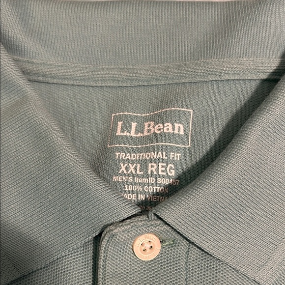 L.L. Bean Men's Sky Blue Polo Shirt - Picture 2 of 4